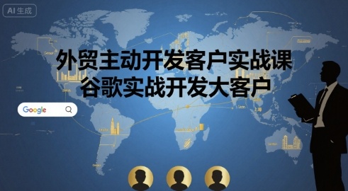 外贸主动开发客户实战课，谷歌实战开发大客户-资源宝库