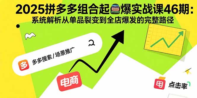 2025拼多多组合起爆实战课46期：系统解析从单品裂变到全店爆发的完整路径-资源宝库