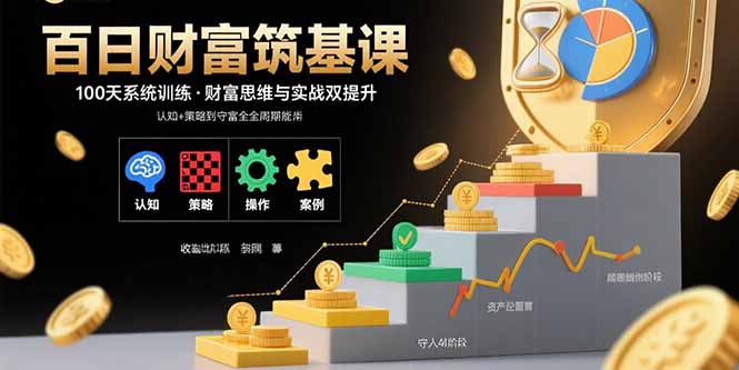 百日财富筑基课：认知+策略+实操+案例拆解  实现从创富到守富全周期能力-资源宝库