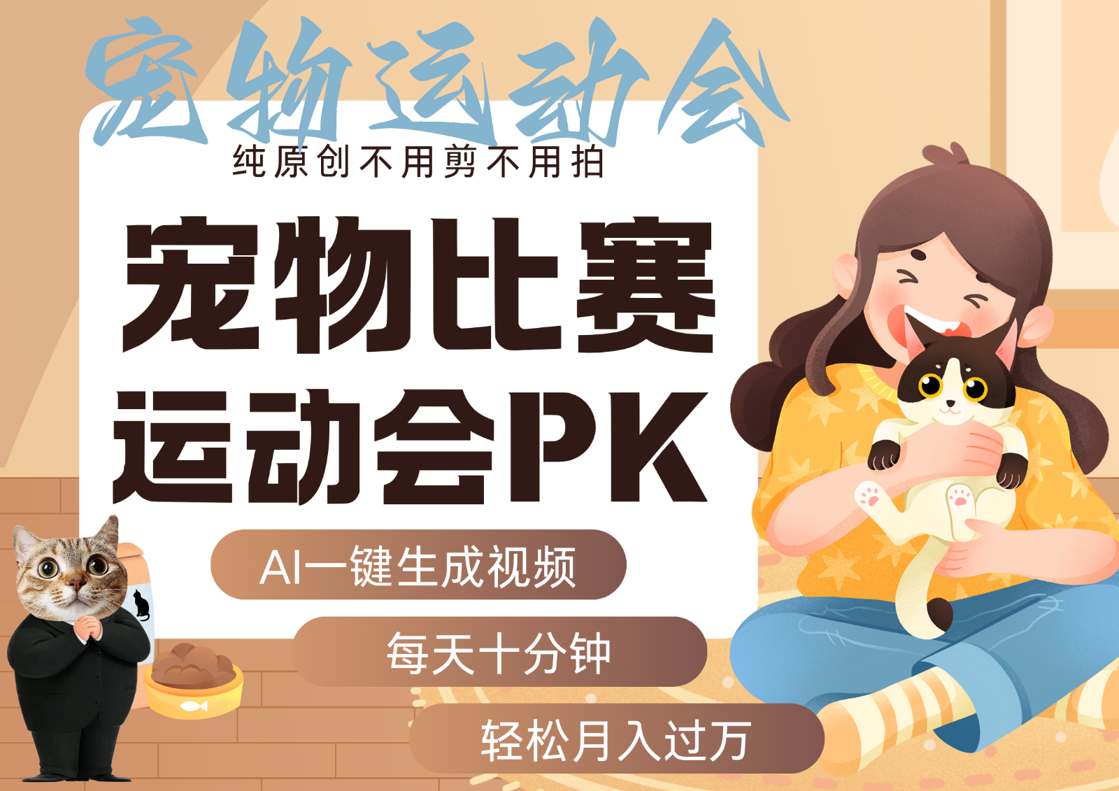 AI萌宠运动员跳水 射击 篮球 足球比赛 每天十分钟 附详细提示词文案库 代替做…-资源宝库