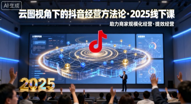 云图视角下的抖音经营方法论，2025线下课，助力商家规模化经营，提效经营(录音+字幕)-资源宝库