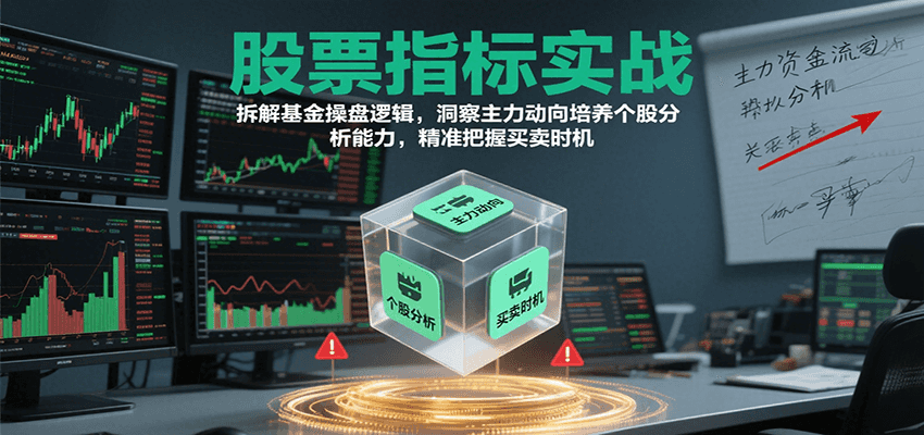 股票指标实战，基金操盘逻辑拆解，洞察主力动向培养个股分析能力把握买卖时机(更新)-资源宝库