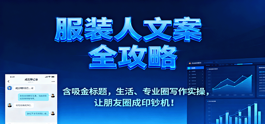 服装人文案全攻略，含吸金标题，生活、专业圈写作实操，让朋友圈成印钞机！-资源宝库