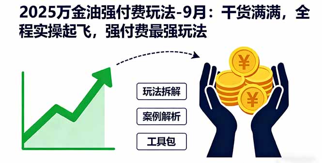 2025万金油强付费玩法-9月：干货满满，全程实操起飞，强付费最强玩法-资源宝库