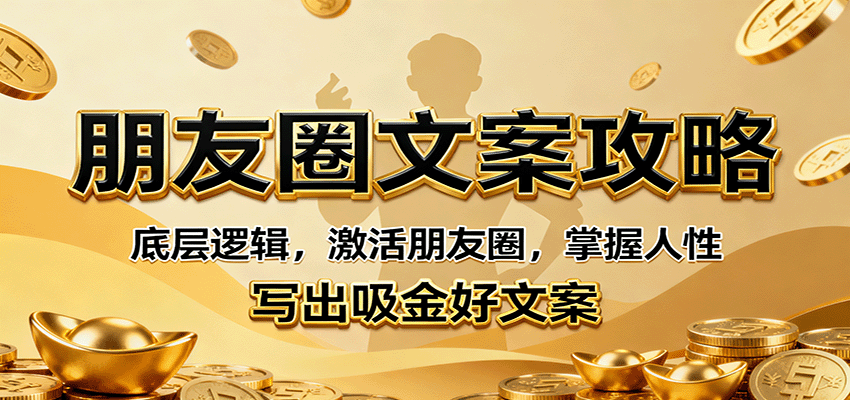 朋友圈文案攻略：底层逻辑，激活朋友圈，掌握人性，写出吸金好文案-资源宝库