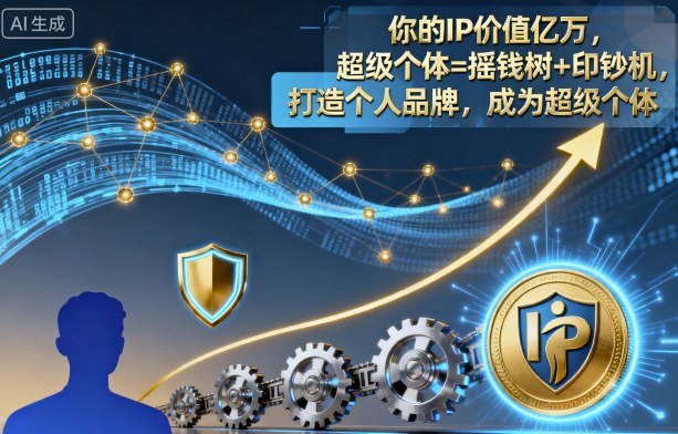 你的IP价值亿万，超级个体=摇钱树+印钞机，打造个人品牌，成为超级个体-资源宝库