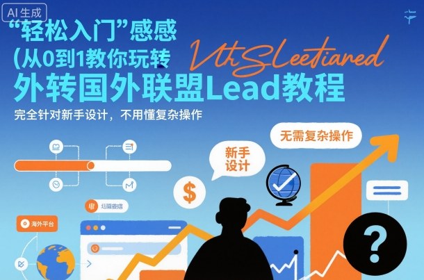 国外联盟賺美刀项目，从0到1教你玩转国外联盟Lead教程，纯新手可操作性100%-资源宝库