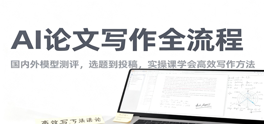 AI论文写作全流程，国内外模型测评，选题到投稿，实操课学高效写作方法-资源宝库