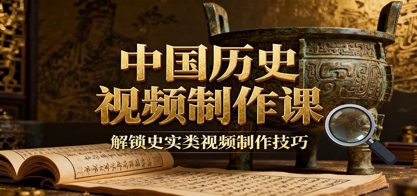 中国历史视频制作课:疆域地图集+参考文案+练习素材,解锁史实类视频制作技巧-资源宝库