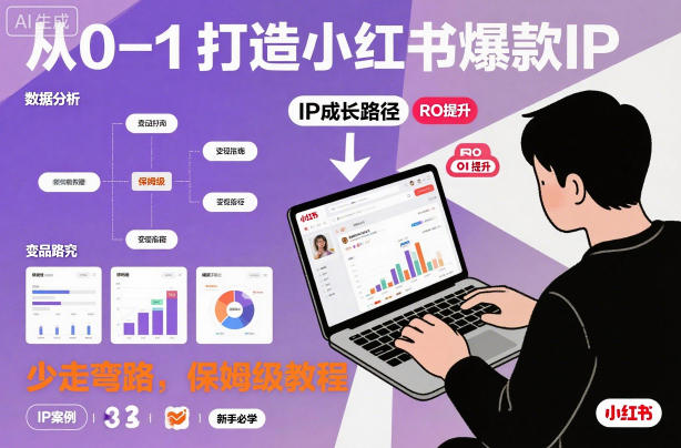 从0-1如何打造一个小红书爆款IP，少走弯路，保姆级教程-资源宝库