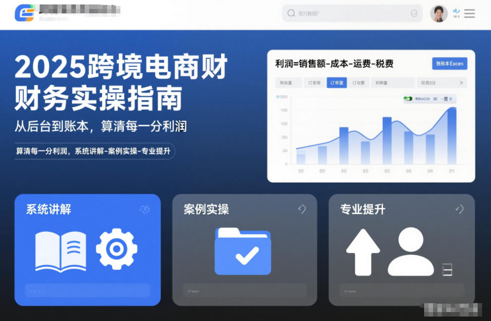 2025跨境电商财务实操指南，从后台到账本，算清每一分利润，系统讲解-案例实操-专业提升-资源宝库