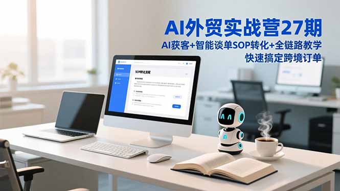 AI外贸实战营27期，AI获客+智能谈单+SOP转化+全链路教学，快速搞定跨境订单-资源宝库
