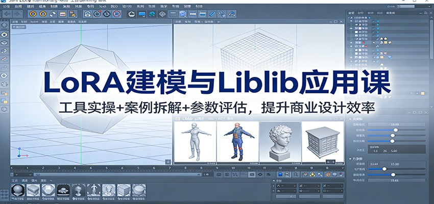 LoRA建模与Liblib应用课：工具实操+案例拆解+参数评估，提升商业设计效率-资源宝库