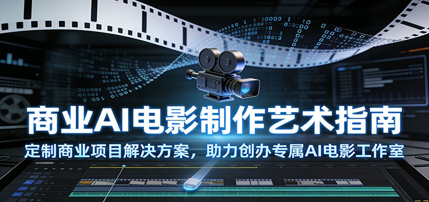 商业AI电影制作艺术指南：定制商业项目解决方案，助力创办专属AI电影工作室-资源宝库