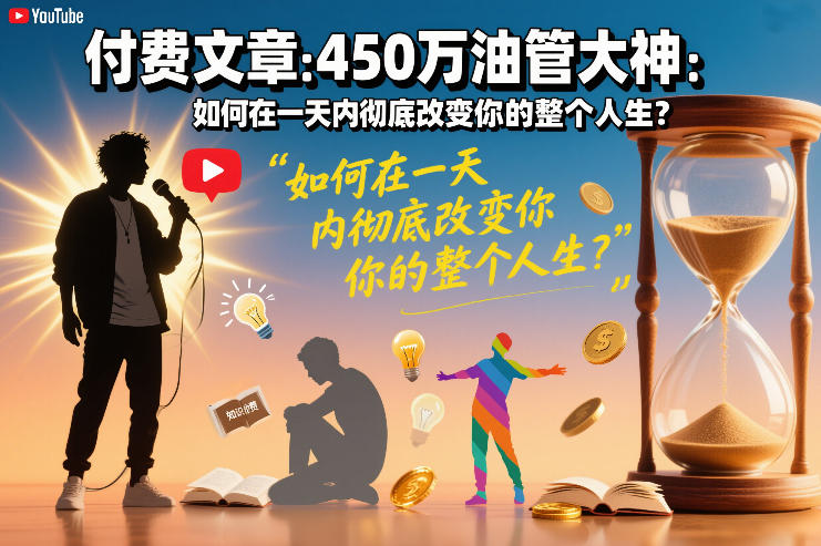 付费文章：450万油管大神：如何在一天内彻底改变你的整个人生？-资源宝库