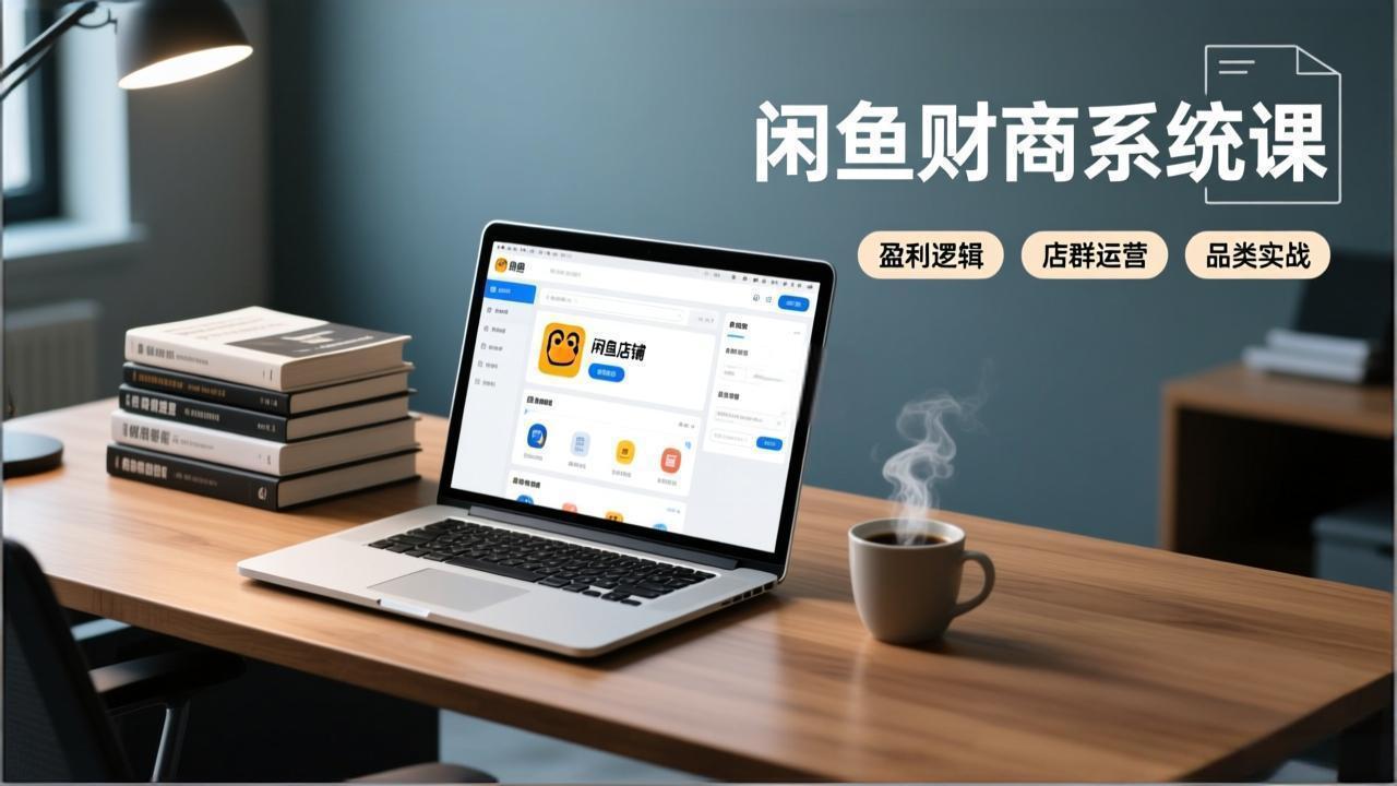 闲鱼财商系统课：从盈利逻辑、店群运营到品类实战，实现稳定月入过万-资源宝库