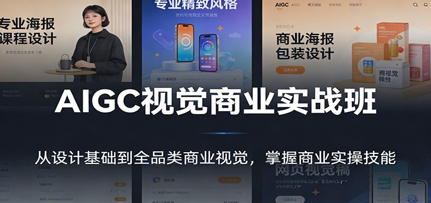 AIGC视觉商业实战班：从设计基础到全品类商业视觉，掌握商业实操技能-资源宝库