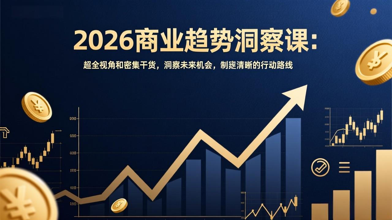 2026商业趋势洞察课：超全视角和密集干货，洞察未来机会，制定清晰的行动路线-资源宝库