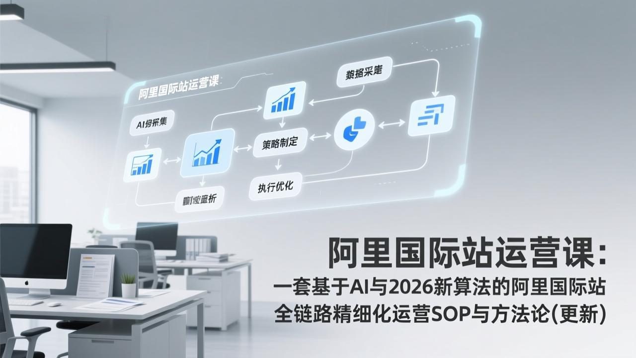 阿里国际站运营课：一套基于AI与2026新算法的阿里国际站全链路精细化运营SOP与方法论(更新-资源宝库