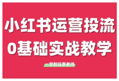 小红书运营投流，小红书广告投放从0到1的实战课，学完即可开始投放(更新26年)-资源宝库
