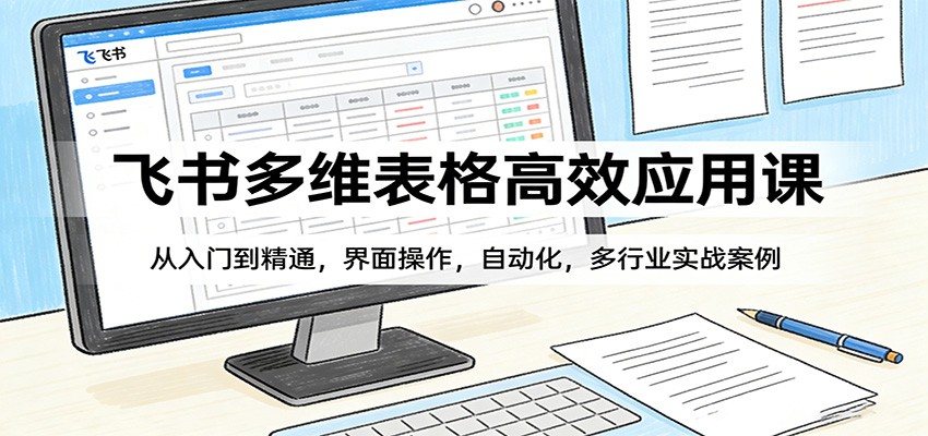 飞书多维表格高效应用课：从入门到精通，界面操作，自动化，多行业实战案例-资源宝库