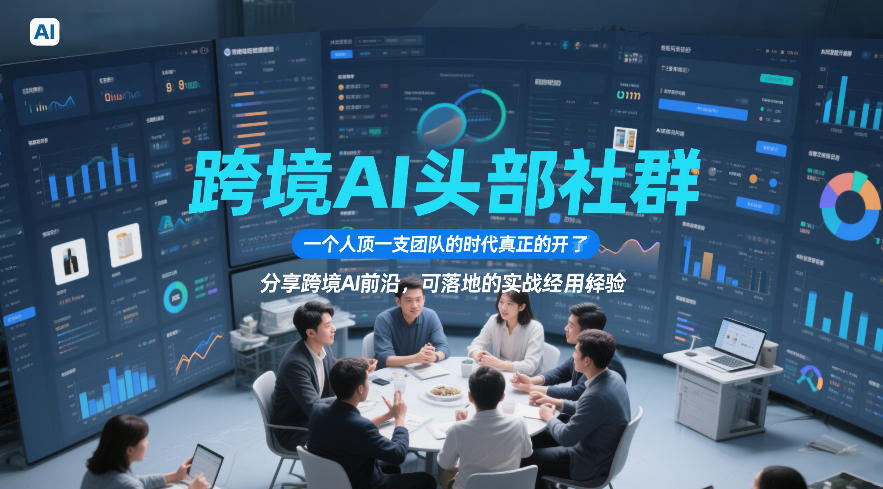 跨境AI头部社群，一个人顶一支团队的时代真正的开始了，分享跨境AI前沿，可落地的实战经验(更新3月23日)-资源宝库