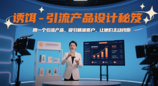 诱饵-引流产品设计秘笈，用一个引流产品，吸引精准客户，让他们主动找你-资源宝库