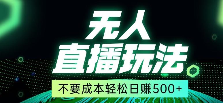 全网首发24年最新无人直播玩法,不需要成本,无需人力,一台电脑24小时为你工作