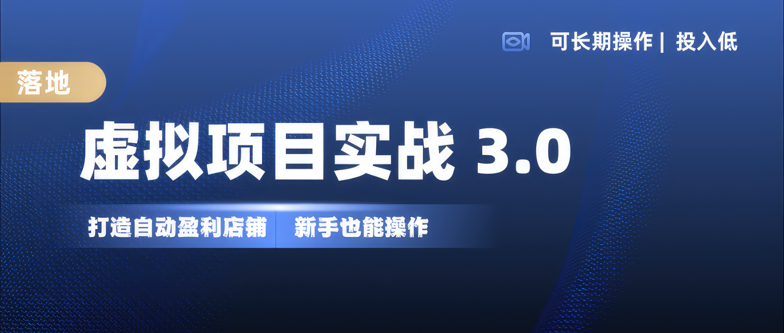 虚拟项目实操落地 3.0,新手轻松上手，单品月入1W+-资源宝库