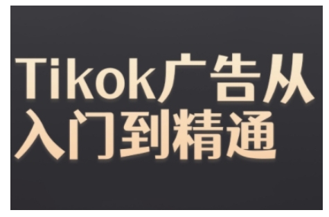 Tiktok Ads实操教程，Tiktok广告从入门到精通-资源宝库