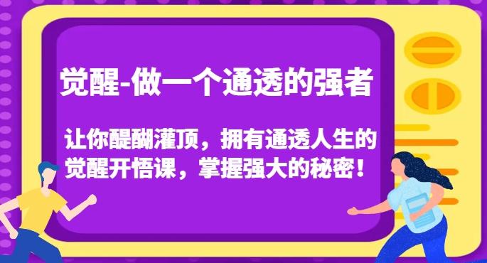 觉醒-做一个通透的强者，让你醍醐灌顶，拥有通透人生的觉醒开悟课，掌握强大的秘密！-资源宝库