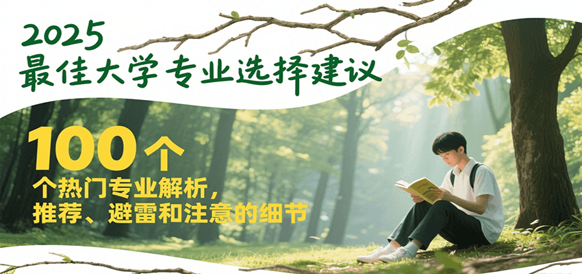 2025最佳大学专业选择建议,100个热门专业解析,推荐、避雷和注意的细节-资源宝库