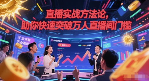 直播实战方法论，助你快速突破万人直播间门槛-资源宝库