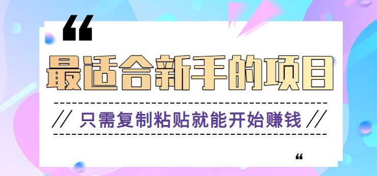 2024最适合新手操作的项目,新手小白只需复制粘贴就能开始赚钱【视频教程+软件】-资源宝库