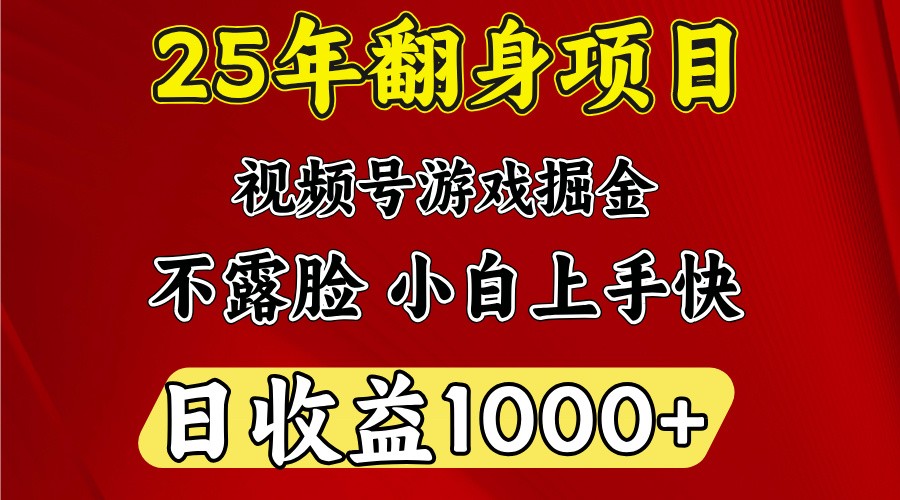 一天收益1000+ 25年开年落地好项目-资源宝库