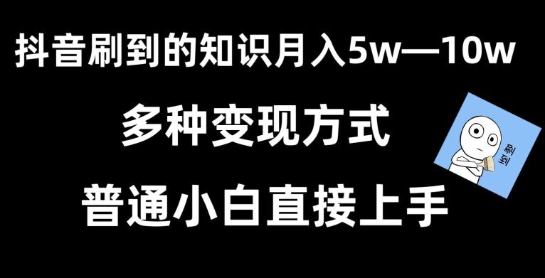 抖音刷到的知识，每天只需2小时，日入2000+，暴力变现，普通小白直接上手【揭秘】-资源宝库