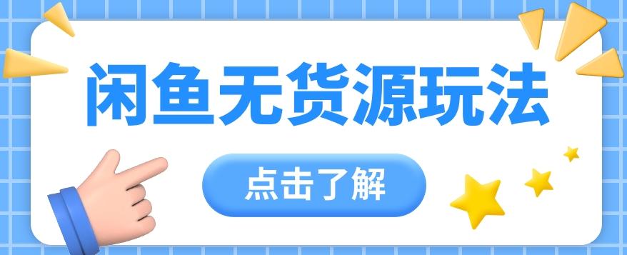 2024闲鱼新玩法，无货源运营新手日赚300+【视频教程】-资源宝库