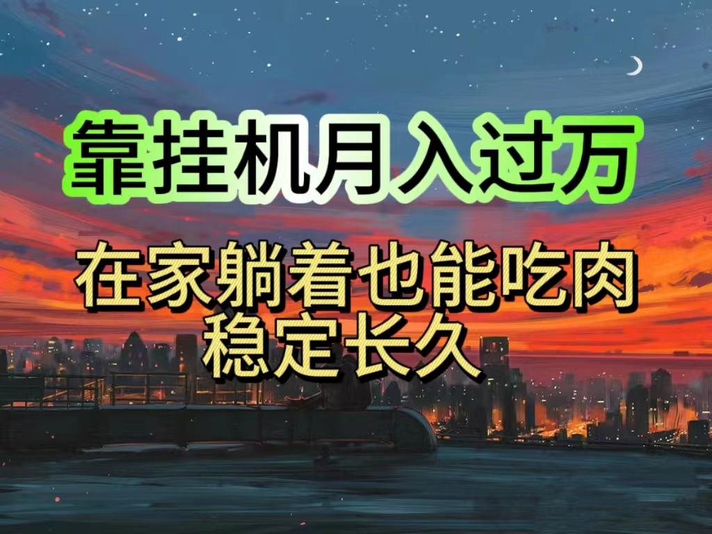 挂机项目日入1000+，躺着也能吃肉，适合宝爸宝妈学生党工作室，电脑手…-资源宝库