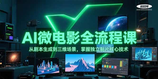 AI微电影全流程课，从剧本生成到三维场景，掌握独立制片核心技术-资源宝库