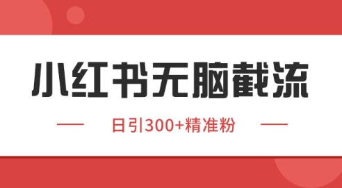 小红书截流同行客源，独家野路子获客玩法 日引200+暴力获客【揭秘】-资源宝库