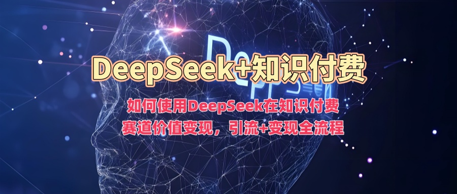 如何使用DeepSeek在知识付费赛道价值变现，引流+变现全流程-资源宝库