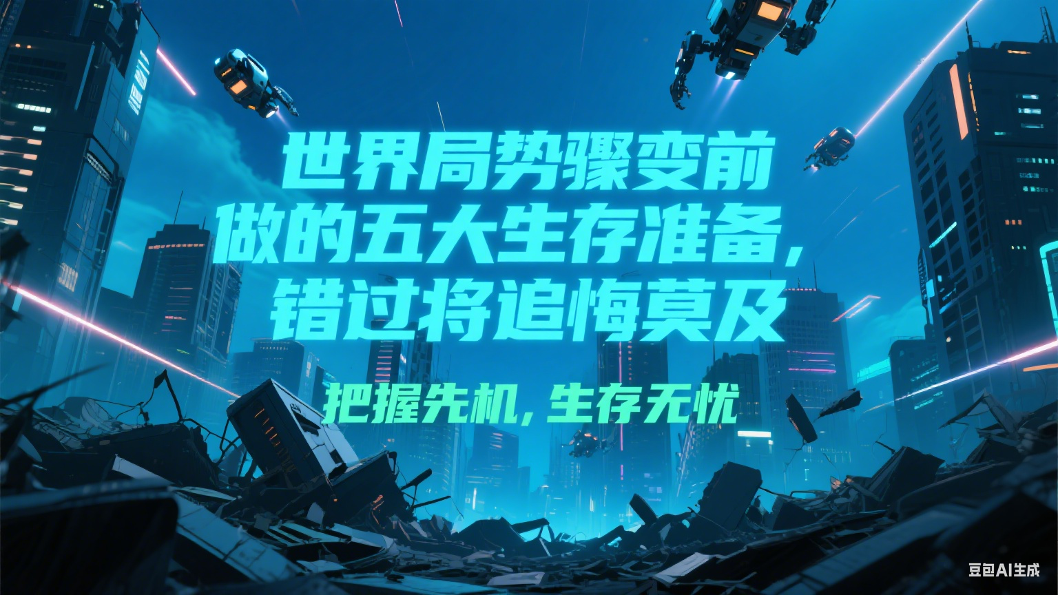 付费文章《世界局势骤变前必做的五大生存准备,错过将追悔莫及》-资源宝库