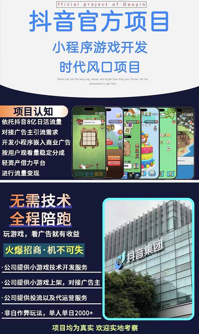 图片[1]-2025最热抖音官方项目 Ai时代风口项目小程序游戏开发 实测单个游戏日收…-资源宝库