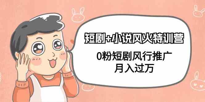 小说+短剧风火特训营，0粉短剧小说风行推广，实现月入过万-资源宝库